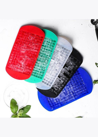 Форма для льда силиконовая Кубики ICof 160 ячеек синий Лоток для фигурного льда (R051361) No Brand (330778814)