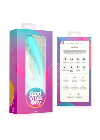 Вибратор-кролик Lisa Thrusting Rabbit Vibrator with G-Spot Stimulator Good Vibes Only (369609708)