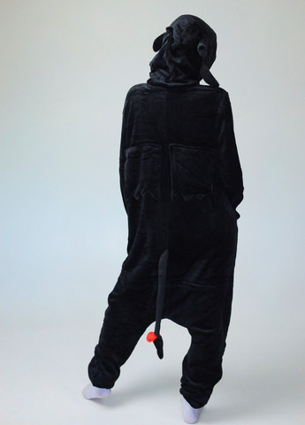 Жіноче плюшеве кігурумі Беззубик чорне - з капюшоном і хвостом Lalapka (363975882)