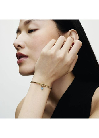 Шарм Пандора "Аквамаринове багатогранне коло вічності" 763462C03 Kabluchka (355348579)