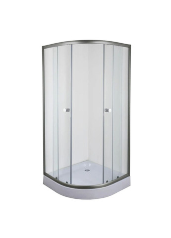 Душова кабіна з низьким піддоном PLAIN SCT02-90x90x195-TR GRAPHITE прозоре скло 4мм (MI6901) Mixxus (321194283)