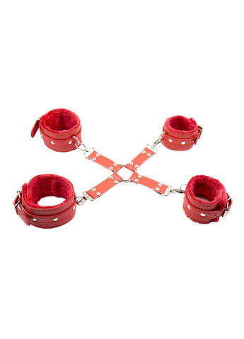 БДСМ Крестовина-фиксатор черного цвета с карабинами We Love (284279612)