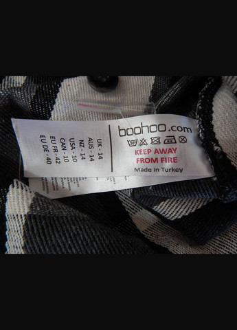 Сорочка-куртка щільна фірмова жіноча фланель Oversize UKR 50-54 105TR (тільки в зазначеному розмірі) Boohoo (317352641)