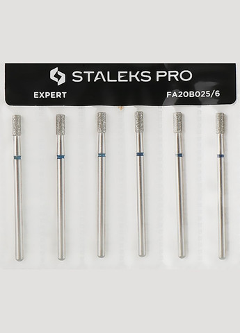 Фреза алмазная "Цилиндр", синяя, диаметр 2,5 мм / рабочая часть 6 мм 1шт (810508-27061615) Staleks PRO (365799044)