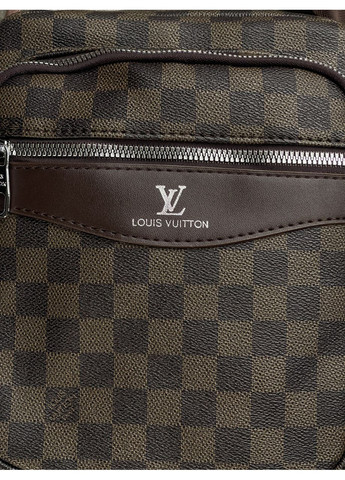 Чоловіча сумка месенджерчерез коричневий плече в клітку No Brand (369935599)