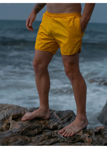 Мужские желтые пляжные плавательные мужские шорты с хорошей посадкой, легкие пляжные быстросохнущие для отдыха Intruder