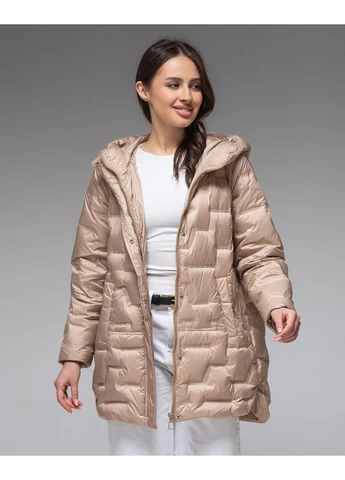 Бежевая демисезонная женская куртка ультралегкая весна-осень wear модель Viva 90325