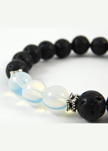 Браслет "Влюбленные" Лунный камень, Лава 16 Fursa fashion (322313241)