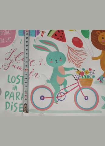 Наклейка на стіну, наклейки в дитячу Ззвірі на відпочинку Lost Paradise (лист 50 х 70 см) Б61-1 No Brand (302242496)