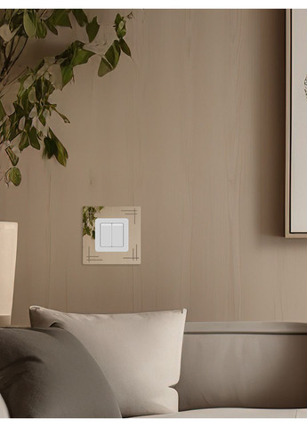 Наклейки зеркальные на стену интерьерные акриловые под выключатель №5 Серебро 1 шт. Ваша Світлість (366334695)