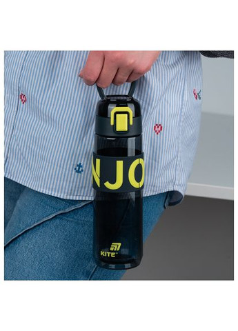 Пляшка для води (K25-1233-1) Kite 680 мл чорно-жовта (370014883)