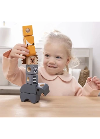 Дерев'яний конструктор Melissa & Doug Blockables Woodland Friends, 16 деталей, Друзі лісових тварин, від 2 років Melissa&Doug (400313591)