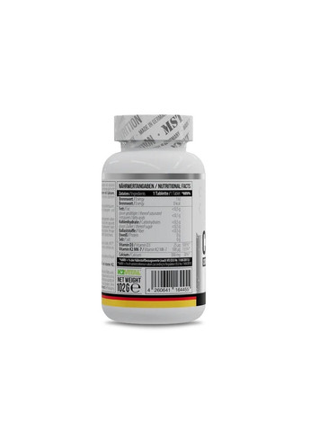 Вітаміни та мінерали Calcium Citrate + Vitamin D3 + K2 MK7, 60 таблеток MST (315870358)