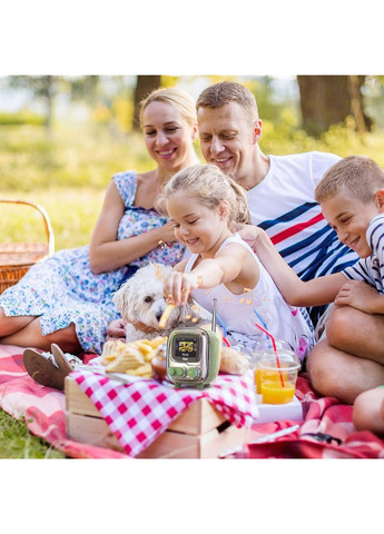 Портативна бездротова колонка Tiivoo-2 з Bluetooth, піксель-екраном, FM-радіо, будильником і Divoom (365720860)