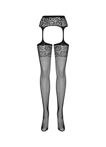 Сітчасті панчохи-стокінги з імітацією гартерів Garter stockings чорні S500 - CherryLove Obsessive (282958964)