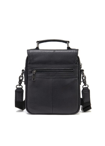 Шкіряна сумка крос боді чоловіча месенджер через плече чорна 20367 Vintage (329196976)