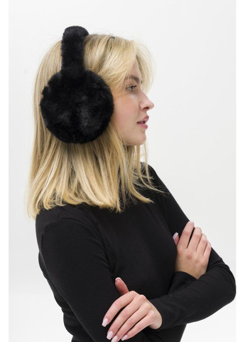 Теплі хутряні навушники Bunny Black Without (367254393)