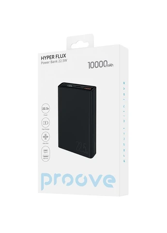 Powerbank Hyper Flux Plus 22.5W 10000 mAh Black (PBF122120001) Proove (363838183)