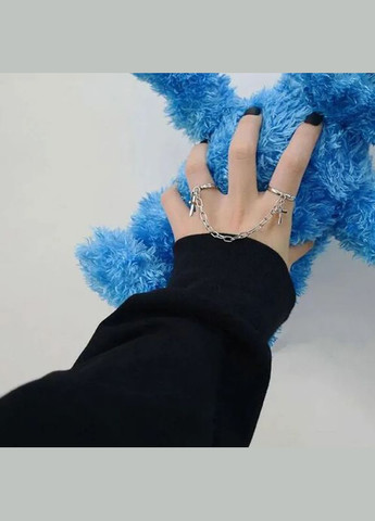 Набор колец крестина 2 шт. соединенные цепочкой регулируемые с крестом No Brand (340463674)