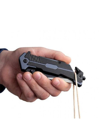 Ніж складаний 9,3 з лезом для розрізання ременів HT-0598 Intertool (297443137)