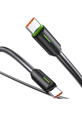 Кабель SJ734 60W TypeC To Type-C Bicolor Charging & Data Cable - YU Series 1m Black USAMS (315481587)