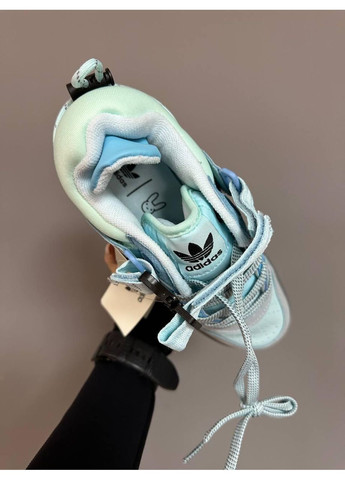 КРОСІВКИ ЖІНОЧІ ADIDAS FORUM X BAD BUNNY LIGHT BLUE АДІДАС ФОРУМ БЕД БАННІ No Brand блакитні демісезони (369393639)
