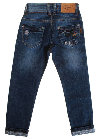 Брюки Джинсові A Yugi 6434 Темно Синій A-yugi (306715422)