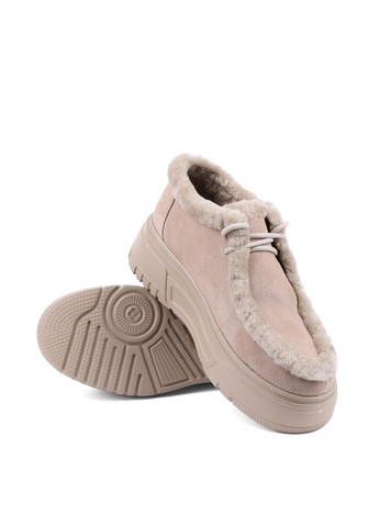 Бежеві жіночі кеди jr1110-2 бежевий велюр MIRATON