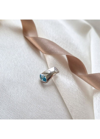 Срібна підвіска Око з блакитним каменем Срібло 925 проби Родоване 3013р 1.71г Nobrand (370438667)