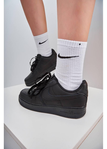 Жіночі кросівки Nike Air Force 1 Low 07 Premium Black CW2288 Найк Аир Форс 1 чорні демісезони (369384083)