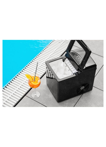 Льодогенератор побутовий SIM3000BK, 105 Вт, 12 кг/добу, об'єм 1.9л, приготування за 9 хв, 2 розміри льоду, Sencor (314834516)