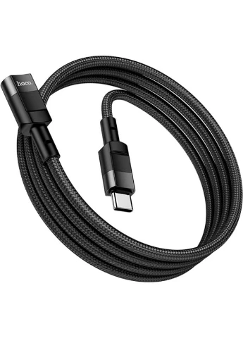 Подовжувач U107 USB Type-C - USB Type-C 1.2 м Black (6931474789990) Hoco (379871373)