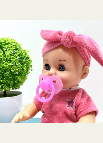 Пупс функциональный высота 30см пьет из бутылочки ходит на горшок бутылочка соска подгузник Розовый (YL2430L-E-C-DM-UA) No Brand (311309350)