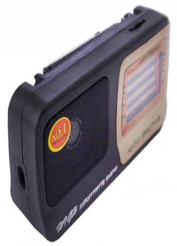 Компактний радіоприймач Kіро KB-408 радіо від мережі чи батарейок Чорний Kipo (305412173)