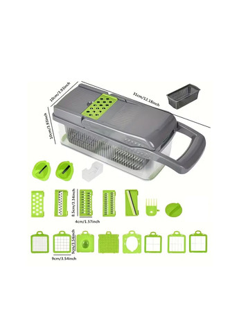 Багатофункціональний ручний подрібнювач 14 в 1 комбінований Amazon (371363976)