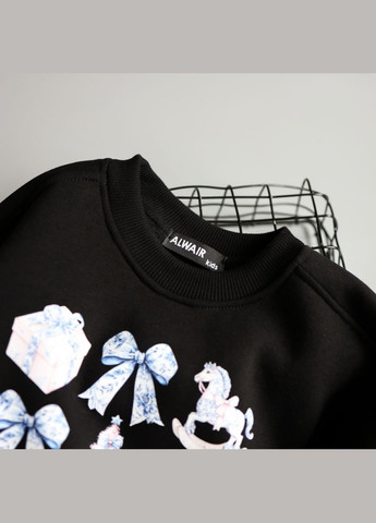 Білий світшот різдвяний alwairkids Qoopixie (314826769)