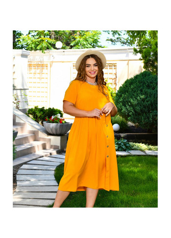 Гірчична сукня Liton