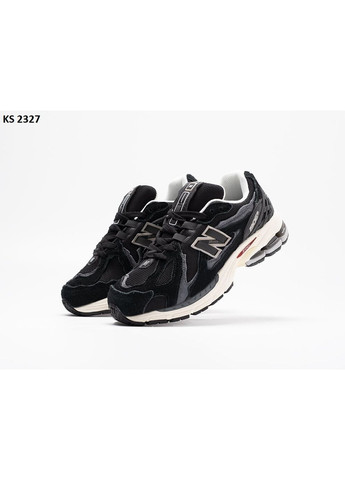 Черные демисезонные кроссовки мужские new balance 1906d black gray red нью беланс 1906d No Brand