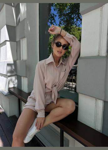 Женский костюм-двойка креп жатка No Brand Б1466-038/2 (347176223)