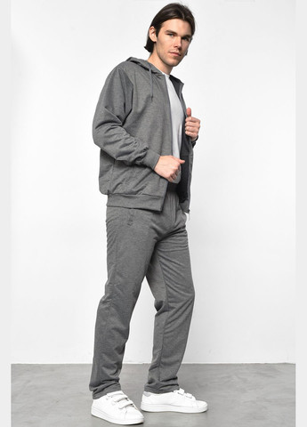 Спортивный костюм мужской серого цвета Let's Shop (293055784)