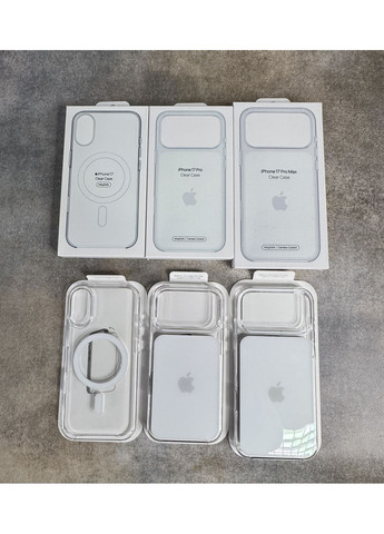 Прозорий чохол Clear Case MagSafe + Animation для iPhone 17 Pro Max з кнопкою для Айфон / Анімація No Brand (370269451)