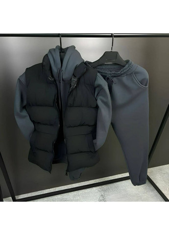 Чоловіча базова жилетка з щільної плащівки | Модель 0574 | Розмірна сітка в описі DK/DL Мода без кордонів (357435695)