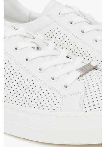 Белые кеды низкие, цвет белый Estro