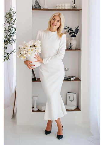 Айворі жіноча сукня serenité Lana Bryk однотонна