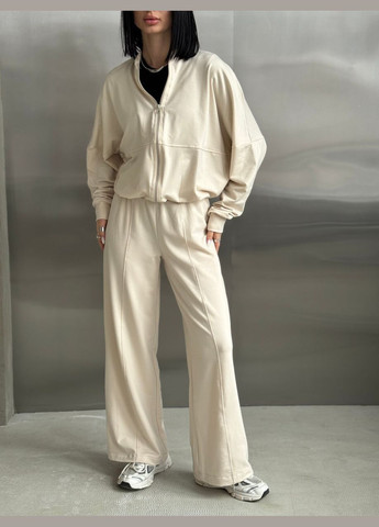 Женский темно серый в стиле Zara стильный качественный трендовый No Brand костюм (285710744)