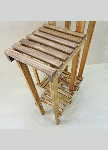 Підставка для квітів з дерева Ангумуа мускат (ЦВТ-002807) No Brand (328228229)