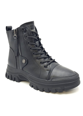 Осенние женские ботинки черные кожаные l-12-8 23 см (р)женские ботинки черные кожаные l-12-8 23 см 36(р) Lonza