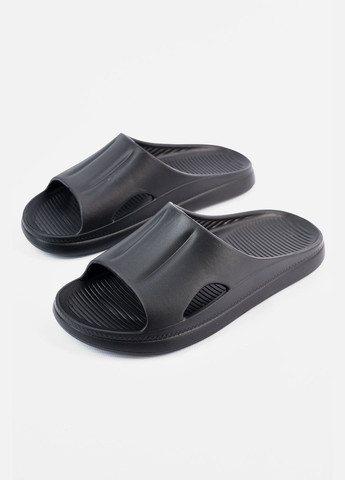 Шльопанці піна жіночі чорного кольору Let's Shop (341884695)