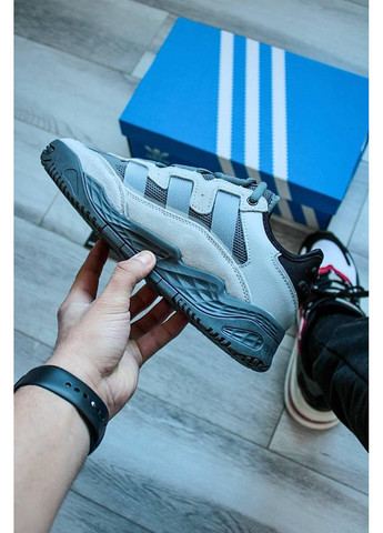 Чорні Осінні кросівки чоловічі adidas niteball black silver адідас найтбол No Brand