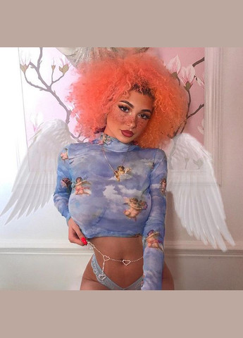 Синіти жіночий прозорий топ кофтинка гольф водолазка (10-121) No Brand